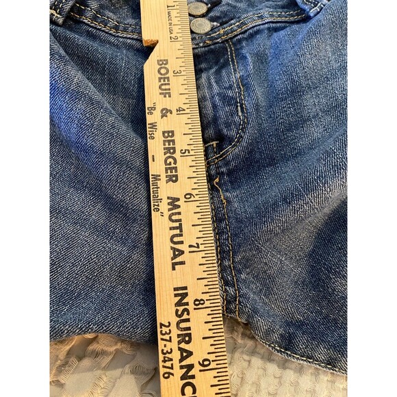 Aeropostale Womens Denim Hailey Flare Distressed Jeans Size 13 14 cute Pockets - Picture 10 of 12